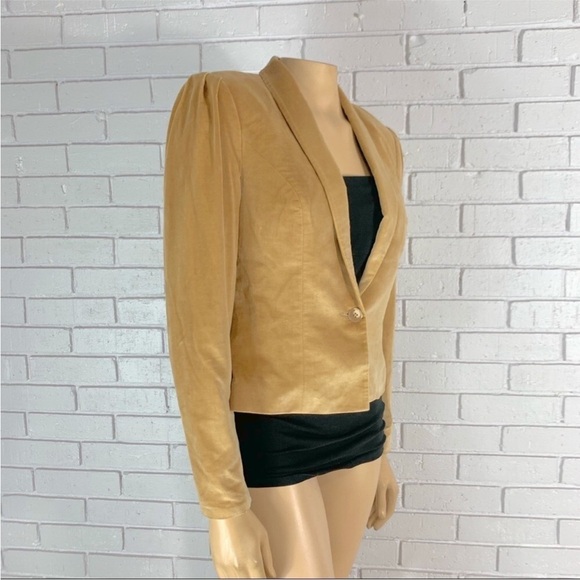 MJ Concepts Vintage Tan Women’s Blazer - Picture 2 of 5
